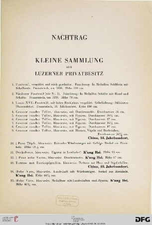 Nachtrag (Nr. 1-51)