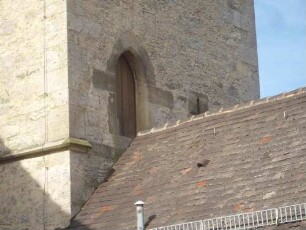 Turm von Nordosten - Mittelgeschoß mit altem Eingang Nord