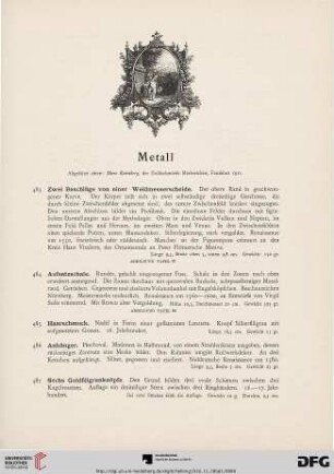 Metall (Nr. 483-631)