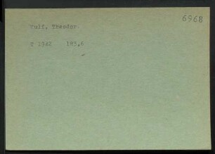Wulf, Theodor