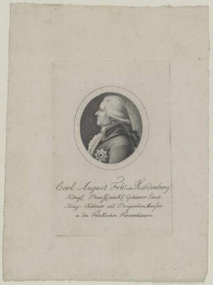 Bildnis des Carl August, Frhr. von Hardenberg