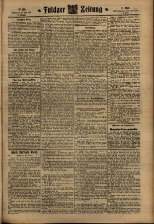 Zweite Ausgabe vom Montag, den 30. Mai 1910.