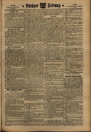 Zweite Ausgabe vom Montag, den 30. Mai 1910.