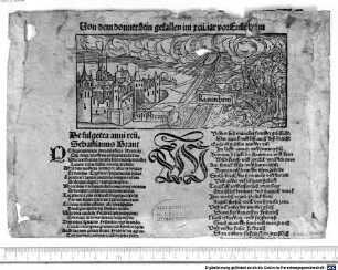 Von dem Donnerstein vor Ensisheim : An Maximilianum den Romischen Kynige. [Enth.:] De fulgetra anni xcii; Von dem donnerstein gefallen im xcii. iar vor Ensißheim