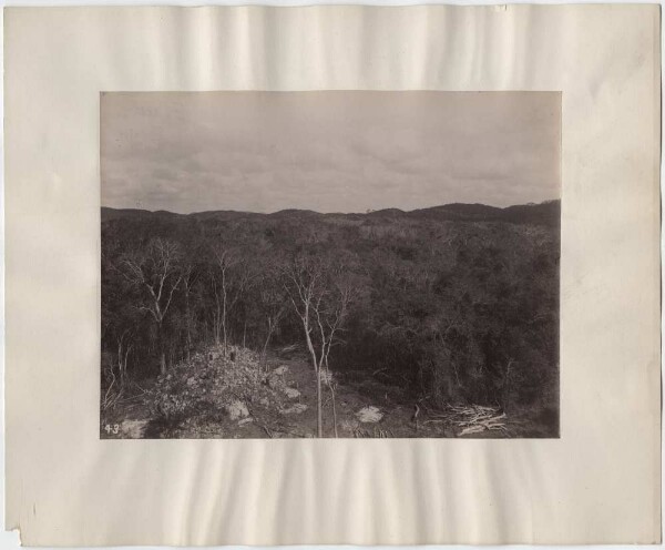 "Landscape. View from temple to 'N 30°W."