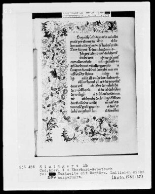 Das Eberhardgebetbuch — ---, Folio 20versoBordüre Textblatt