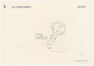 Stadthalle, Göttingen: Grundriss Keller 1:500