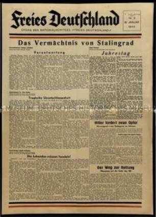 Zeitung, Freies Deutschland. 2. Jahrgang 1944