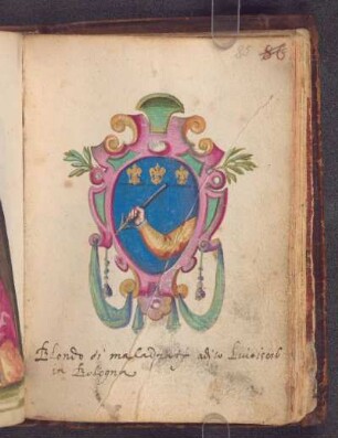 Blondo di Maladrati, Bologna, 1586-06-10: Us.