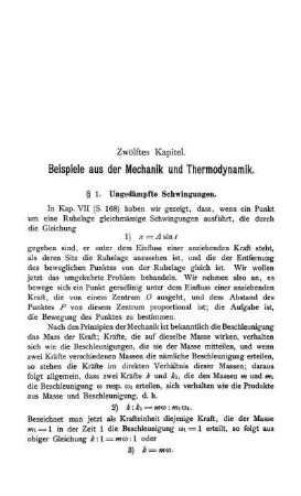 Beispiele aus der Mechanik und Thermodynamik.