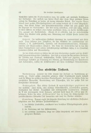 Das ostelbische Tiefland