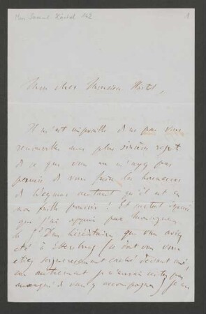 Brief an Hermann Härtel : o.D.
