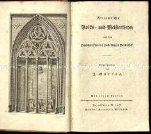 Meisterlieder aus Handschriften der Bibliotheca Palatina in Heidelberg