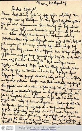 Postkarte vom 09.04.1907