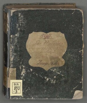 Die Walküre : [Historisches Aufführungsmaterial der Bayerischen Staatsoper], 3. Insp. Bch. [Inspizientenbuch]