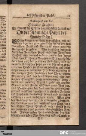 Die erste Streit-Frage.