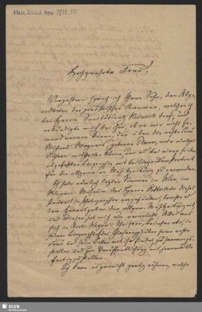 50. Heintz, Albert an Avenarius, Cäcilie, 19.11.1890