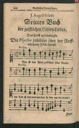 J. Angeli Silesii Drittes Buch der geistlichen Hirten-Lieder.