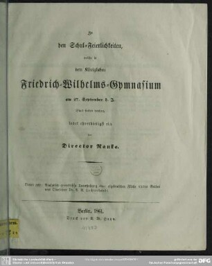 Analytisch-geometrische Untersuchung einer algebraischen Fläche vierten Grades