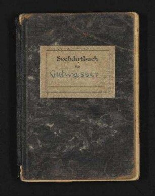 Otto Richard Werner Gutwasser - Bundesrepublik Deutschland Seefahrtsbuch 234/54