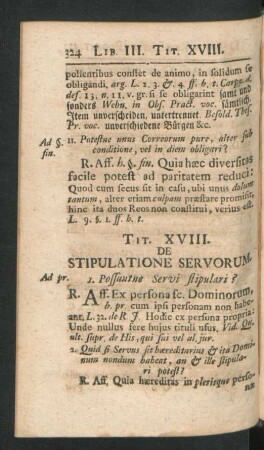 Tit. XVIII. De Stipulatione Servorum