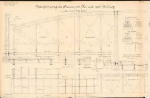 Dortmund-Ems-Kanal Brücke Mengede-Waltrop: Grundriss, Schnitte, Details 1:25, 1:15