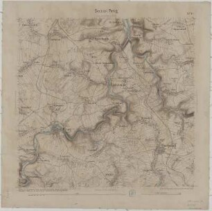 Section Penig aus: Topographische Karte (Äquidistantenkarte) Sachsen