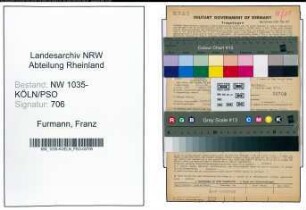 Entnazifizierung Franz Furmann , geb. 28.03.1896 (Arbeiter)