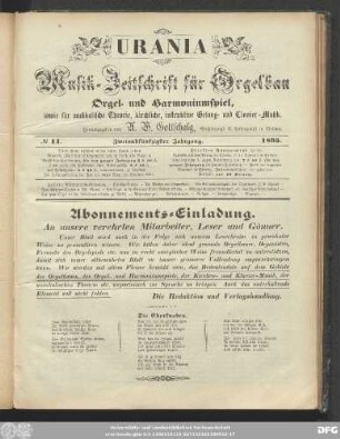 No. 11. Zweiundfünfzigster Jahrgang. 1895.