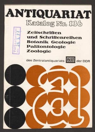 Nr. 136: Zeitschriften und Schriftenreihen