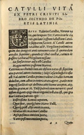 Catullus, Tibullus, Propertius : His Accesservnt Corn. Galli Fragmenta