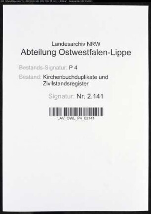 Kirchenbuchduplikate der katholischen Gemeinde (GHT 1818-1827). (Gemeinde: Affeln, katholische Gemeinde)