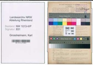 Entnazifizierung Karl Grossheimann , geb. 19.04.1907 (Polizist)