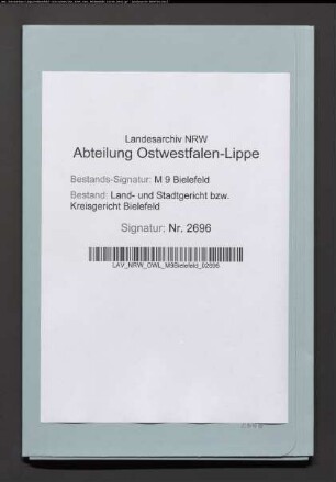 Erblasser: Stroop, Christian: Testament