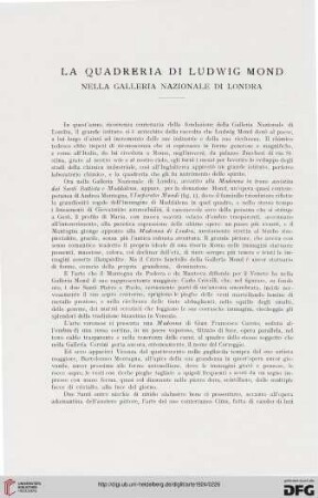 27: La Quadreria di Ludwig Mond nella Galleria Nazionale di Londra