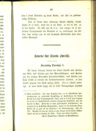 Foreløbig Oversigt.