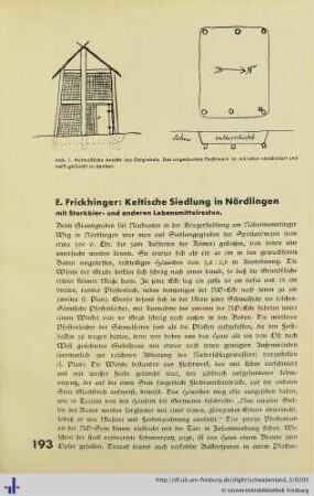 Keltische Siedlung in Nördlingen.