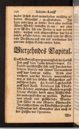 Vierzehendes Capitul.