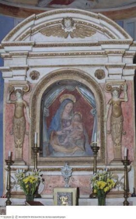 Ädikula mit Madonna und Heiligen