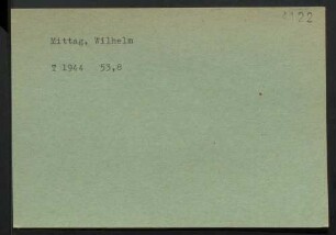 Mittag, Wilhelm