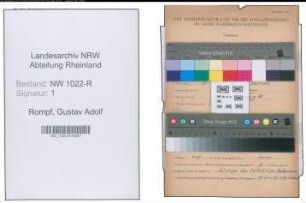Entnazifizierung Gustav Adolf Rompf , geb. 30.04.1906 (Uhrmacher)