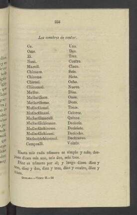 Los nombres de contar