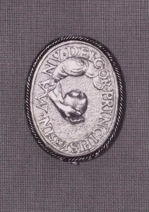 Medaille mit Bildnis Johann Philipps von Sachsen, revers mit Devise