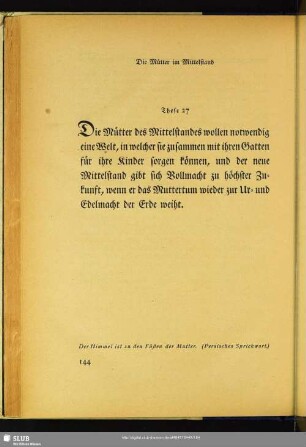 These 27: Die Mütter im Mittelstand