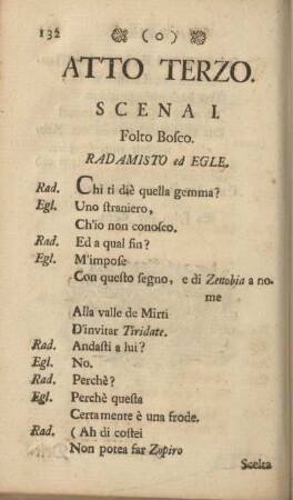 Atto Terzo. [= Dritter Akt, ital., dt.]
