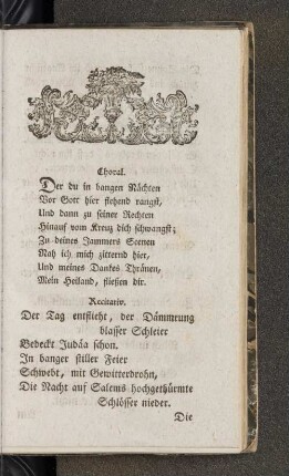 [Die Nacht der Leiden Jesu, ein Text zur Passionsmusik, in den Hamburgischen Kirchen 1790 aufgeführt]