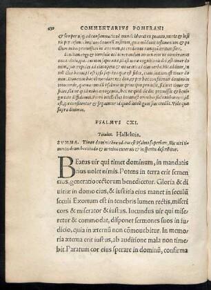 Psalmus CXI. - Psalmus CXX.