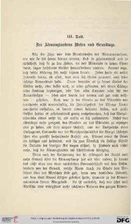 III. Teil Des Alraunglaubens Wesen und Grundlage