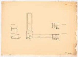 Schule: Grundriss KG/OG 1:200