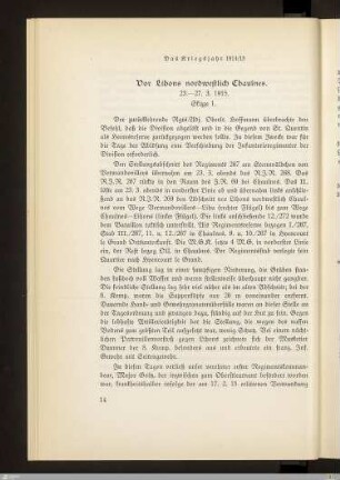 Vor Lihons und Chaulnes